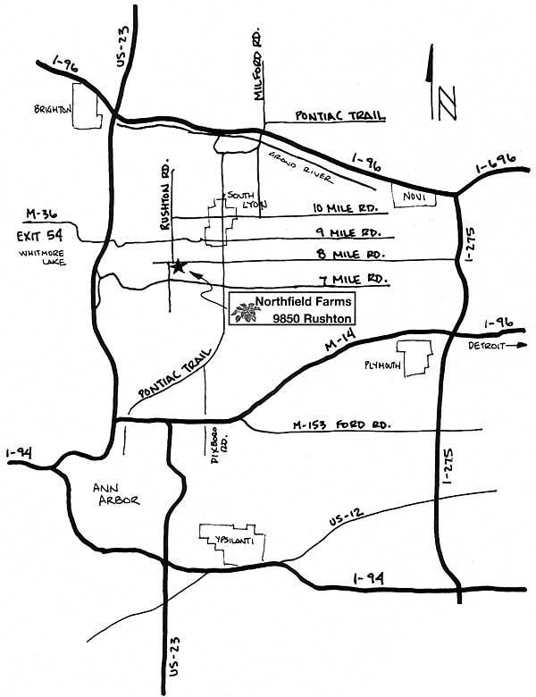 Northfield Farms Directions