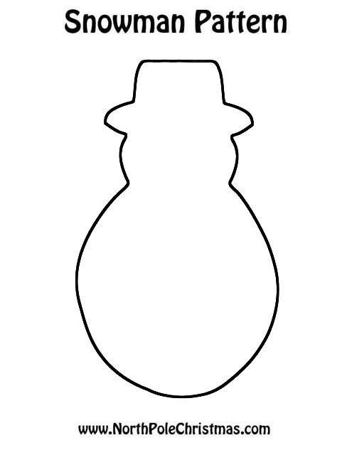 Best Snowman Shape | Templates, Crafts, Outline Style