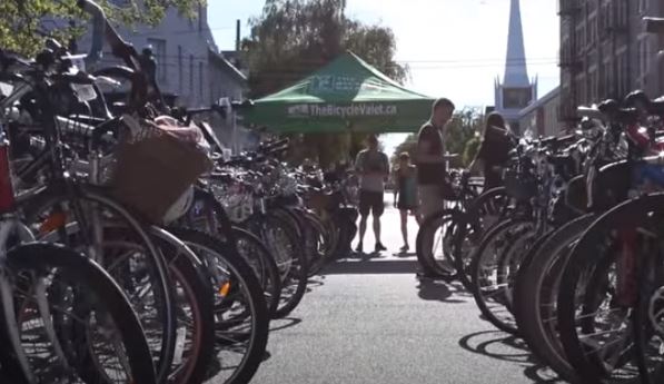 Free bike valet service in Deep Cove 