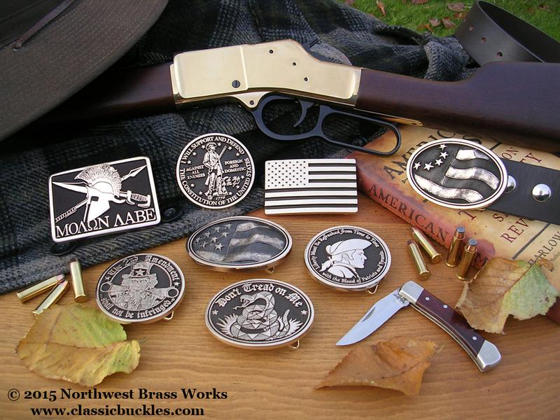 Custom Brass Belt Buckles made by Northwest Brass Works USA