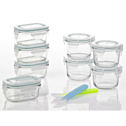 Glasslock Baby Food Glass Container Set 18 pcs Nortram Retail