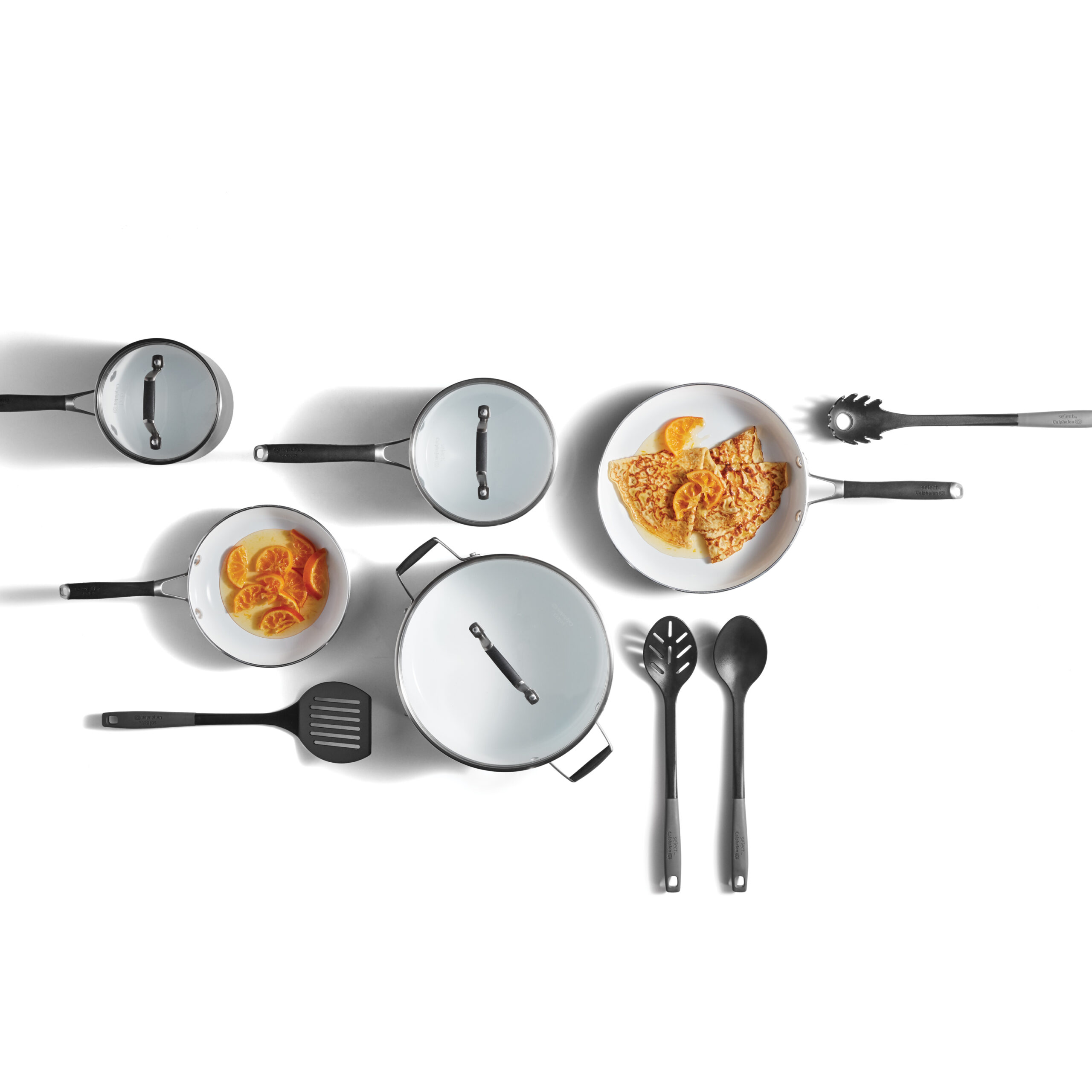 Calphalon Non Stick Deluxe Ceramic Cookware Set, 12 pc. Oven Safe