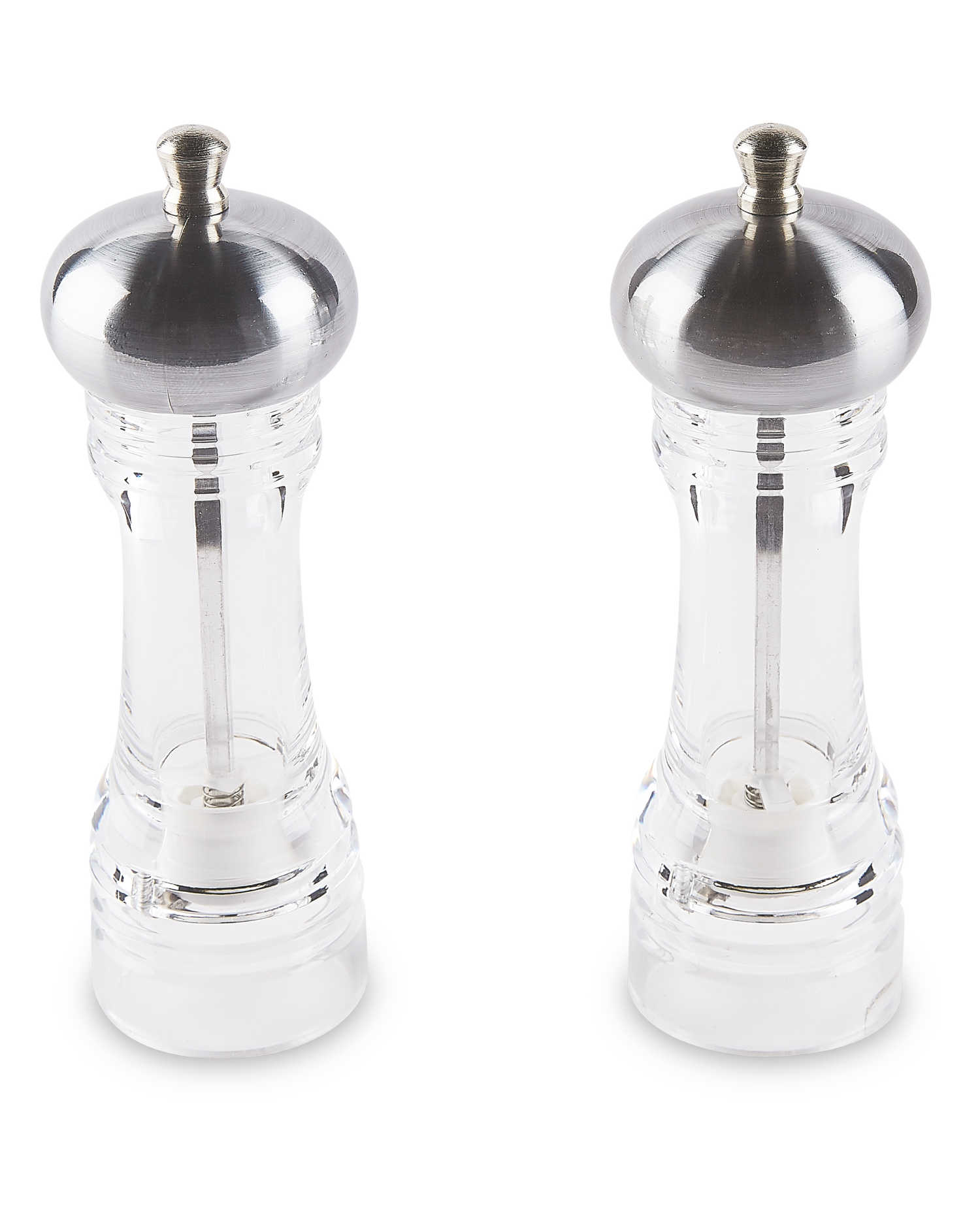 Kirkton House Salt & Pepper Mill Set Silver / Glass Nortram Retail