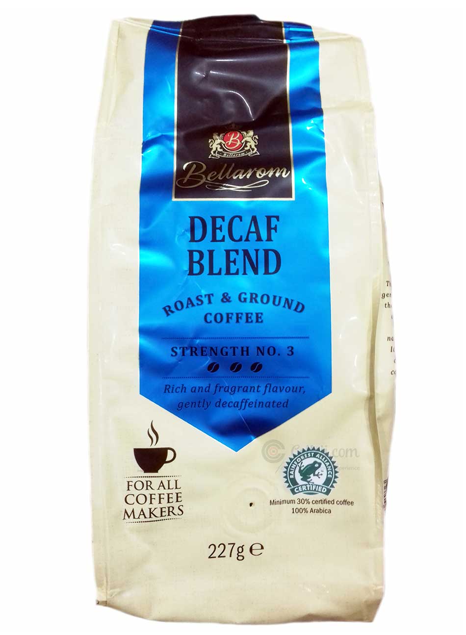 Bellarom Decaf Blend Roast and Ground Coffee 227g Nortram Retail