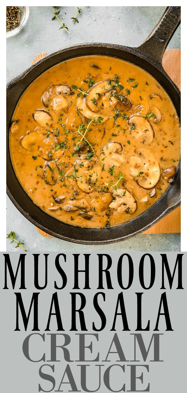 Easy Mushroom Marsala Cream Sauce No Spoon Necessary