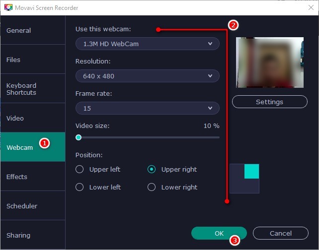 How to record screen and face on PC