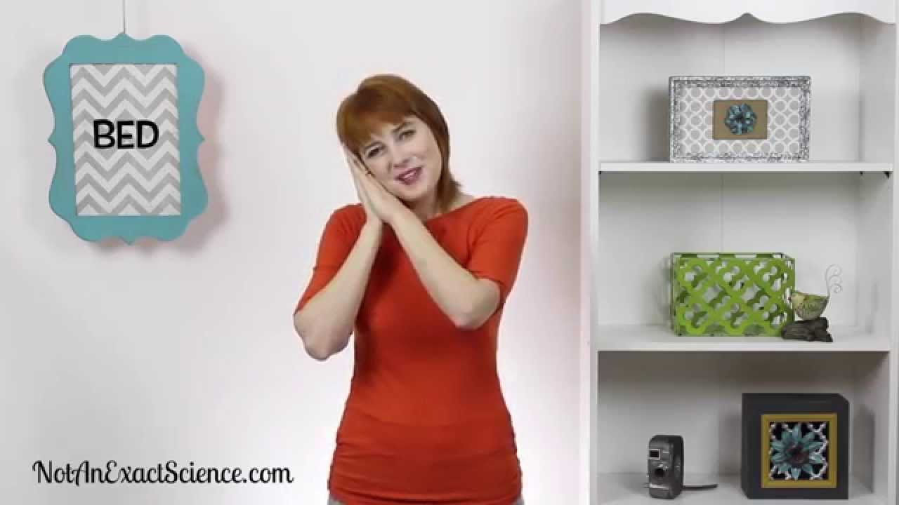 Bed in Baby Sign Language, ASL