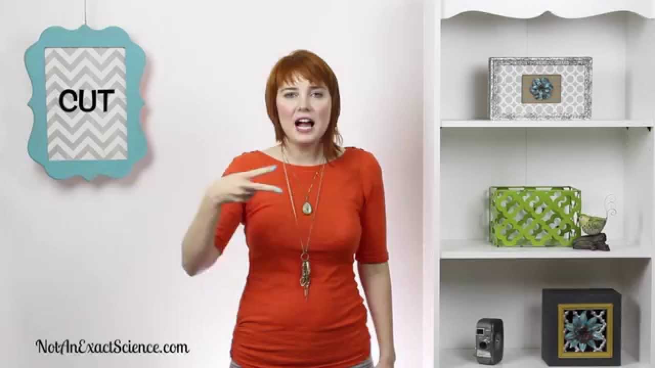 Cut With Scissors in Baby Sign Language, ASL