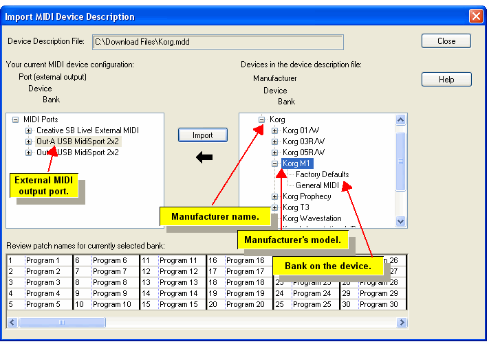 Configuring Your Sound Card and MIDI Equipment > Using the MIDI Device