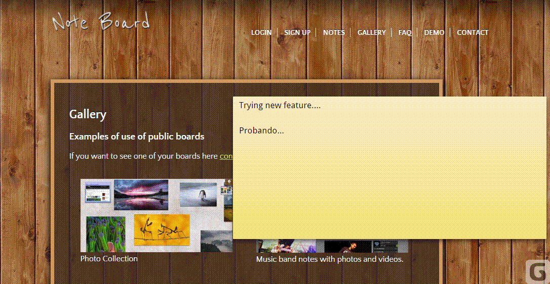Note Board Chrome Extension