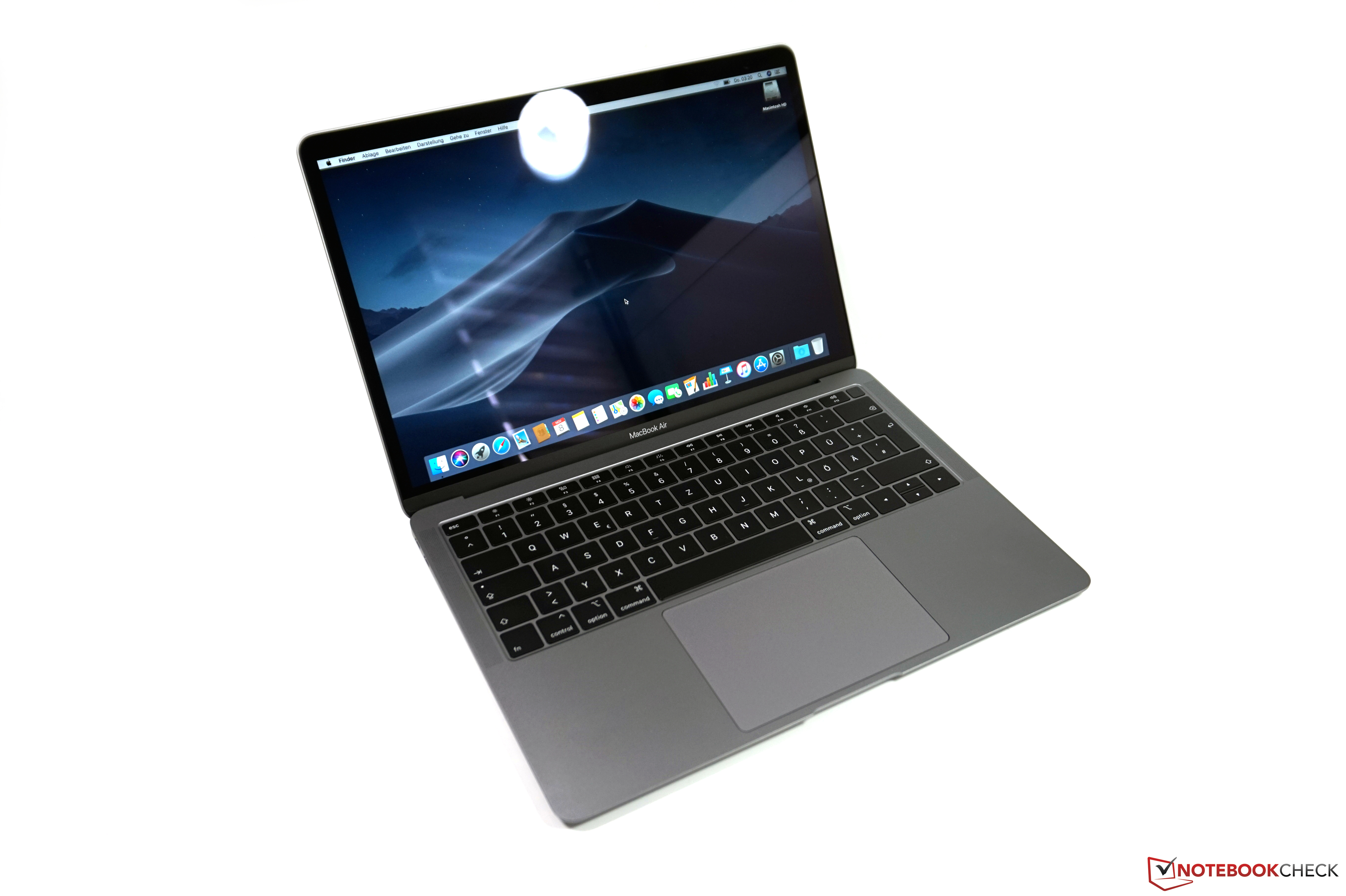 苹果MacBook Air 2018（i5，256 GB版）笔记本电脑评测 Notebookcheck