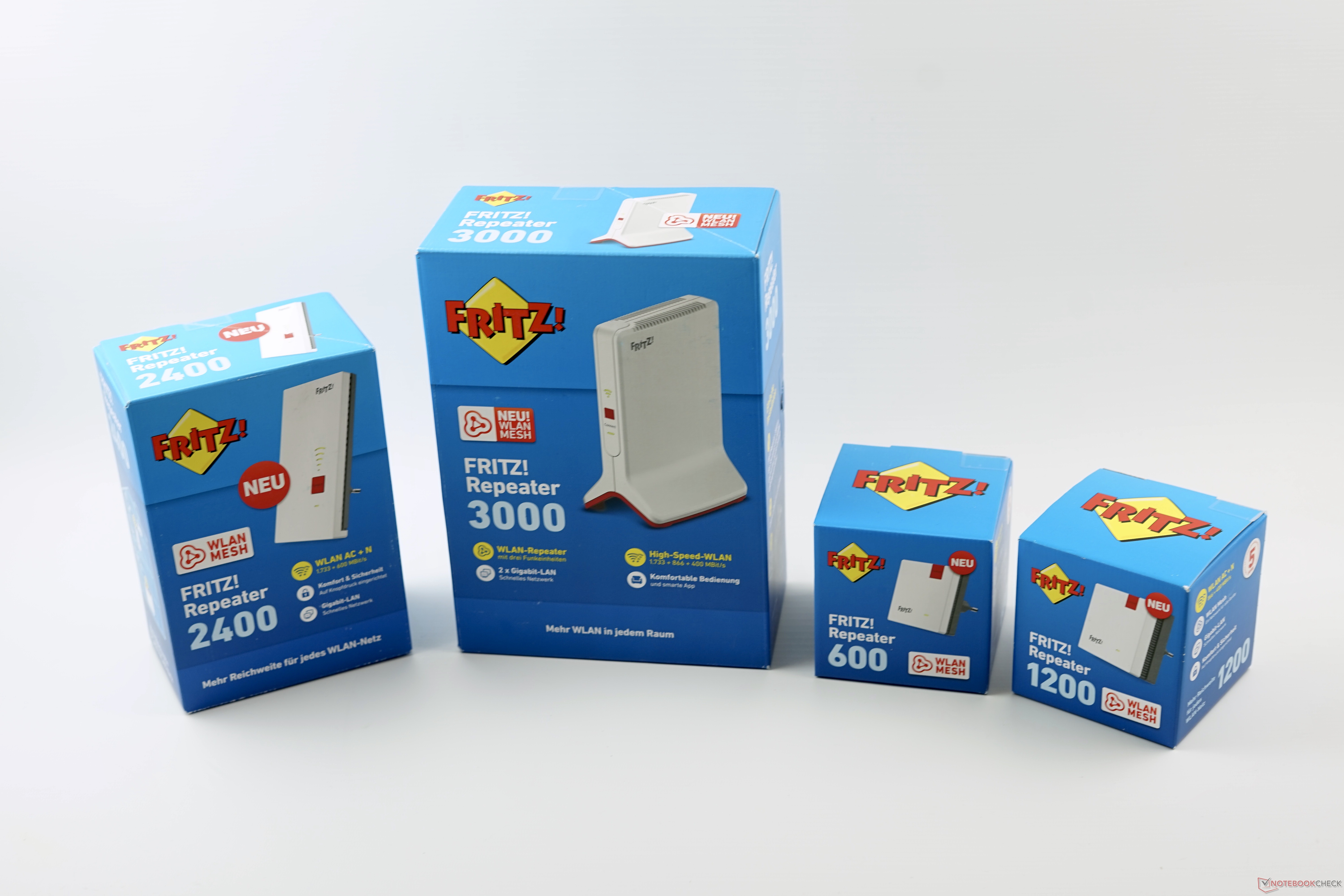 Test des répéteurs Wifi AVM Fritz! 600, 1200, 1750E, 2000 et 3000 Notebookcheck.fr