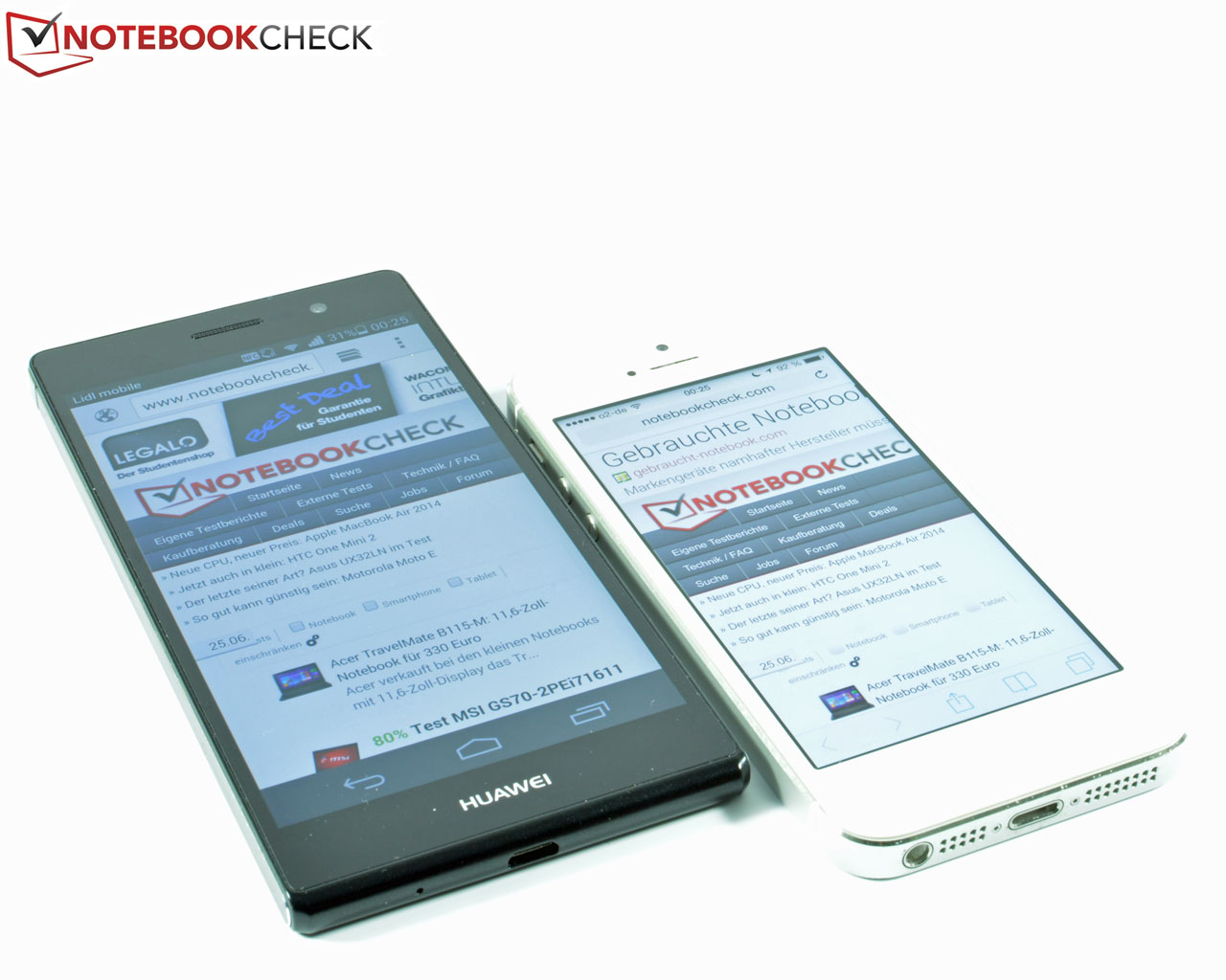 Update Huawei Ascend P7 Smartphone Tests