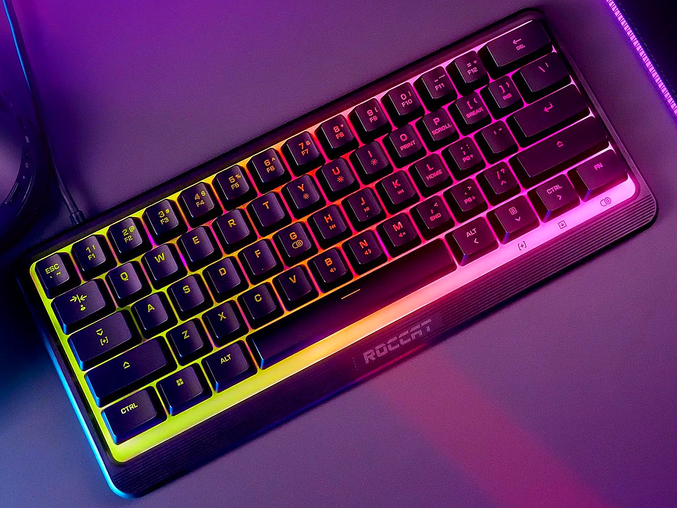 Roccat Magma Mini: 60-Prozent-Tastatur mit RGB-Beleuchtung und IP-33