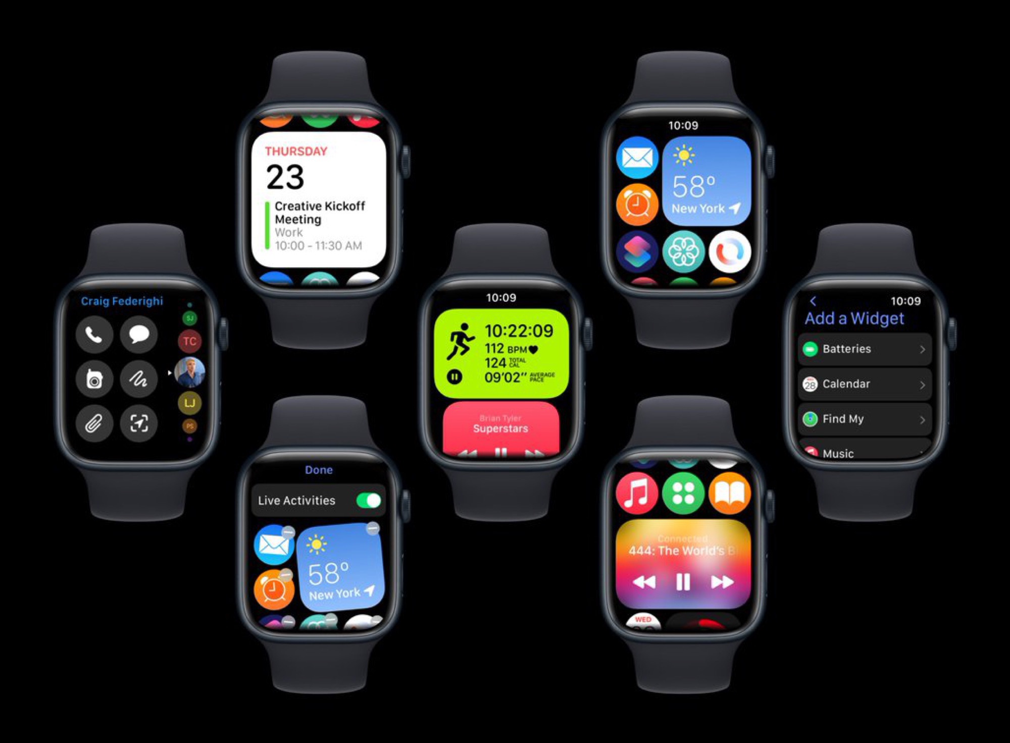 Apple Watch Konzept visualisiert watchOS 10 mit brandneuem Homescreen