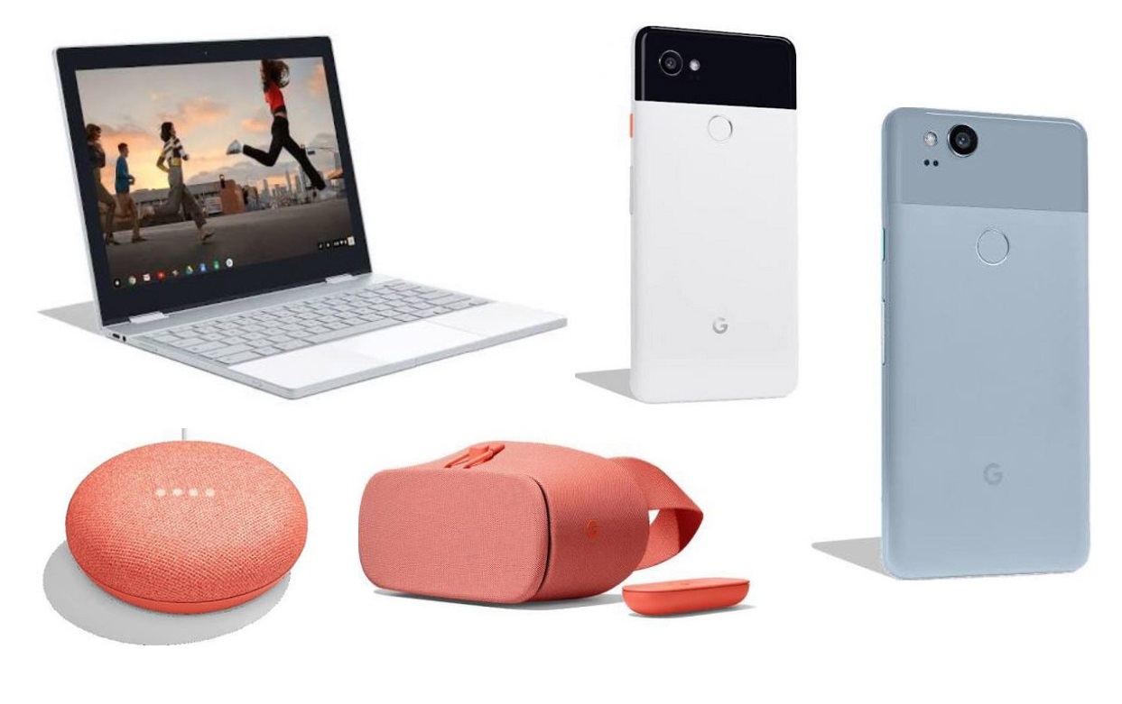 Mega GoogleLeak mit Preisen Pixel 2 (XL), Pixelbook, Home Mini etc