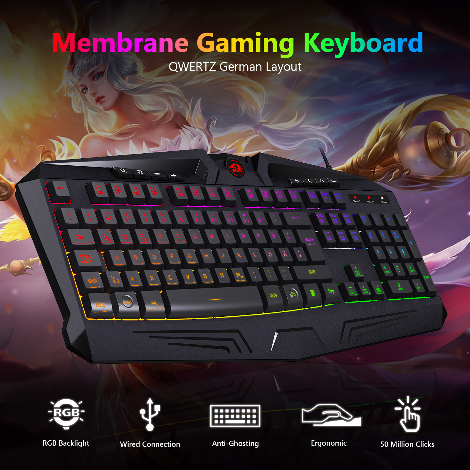 Black Friday Deal Redragon Gaming Tastatur & Maus unter 10 Euro