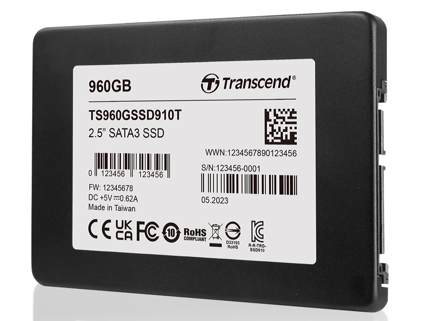Transcend SSD910T als 2,5"EnterpriseSSD mit 3D NAND und Power Loss Protection