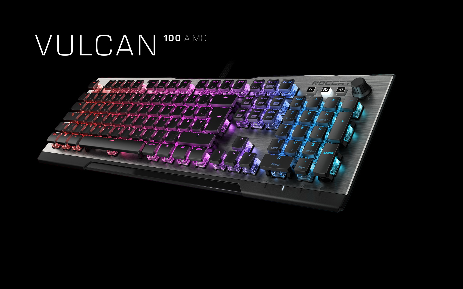 Roccat Vulcan Schlanke und stylische GamingTastatur mit mechanischen
