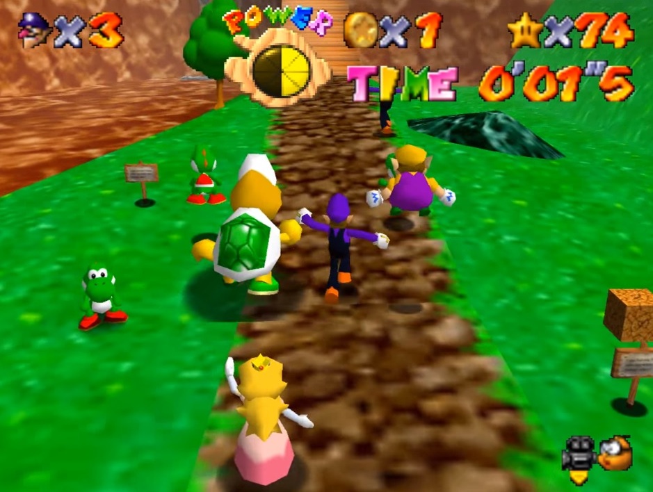 Super Mario 64 Online MultiplayerGehüpfe mit 24 Spielern