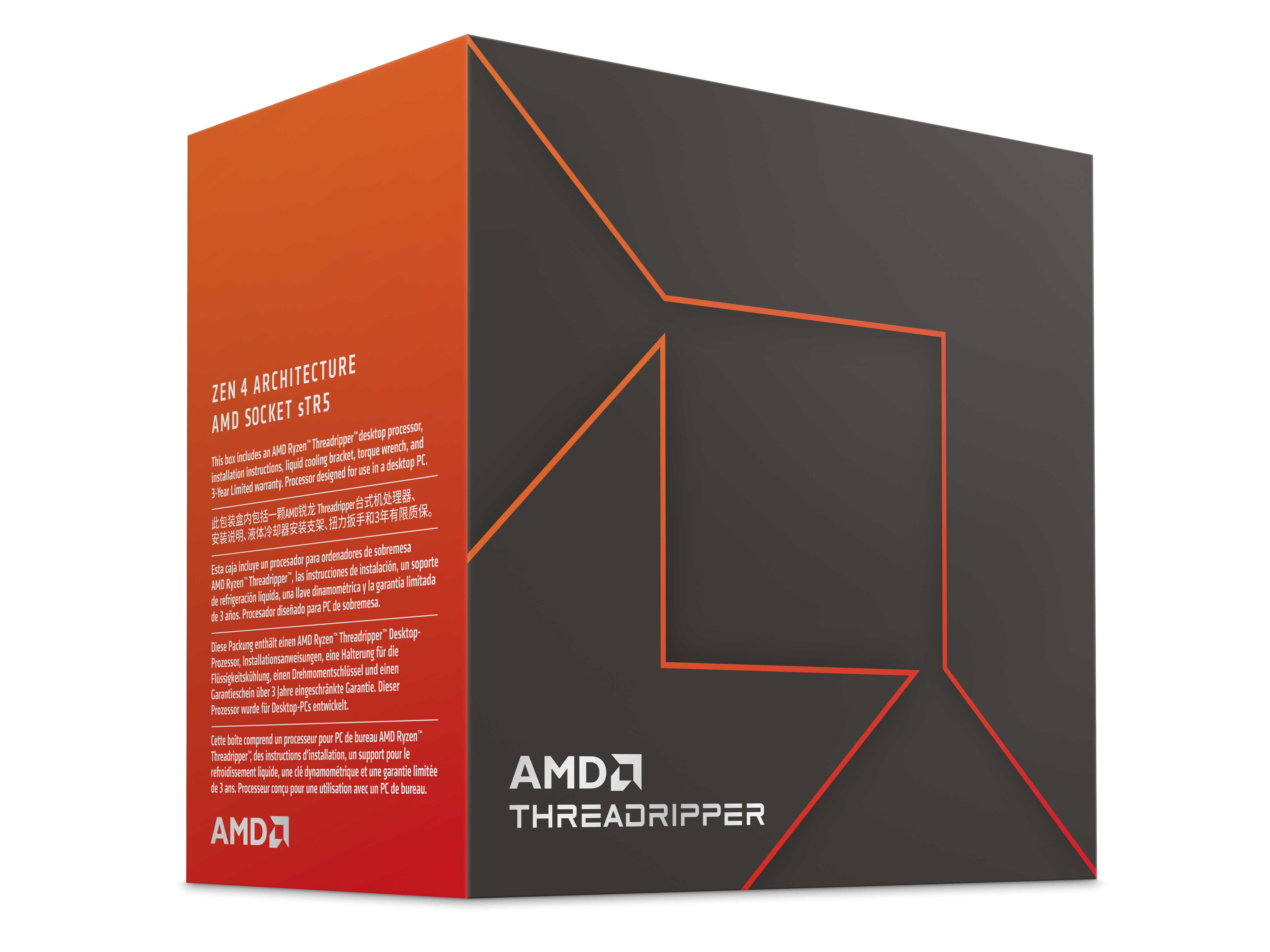 Threadripper 7000 Bis zu 64Zen4Kerne und Desktop 48 PCIe 5.0 und