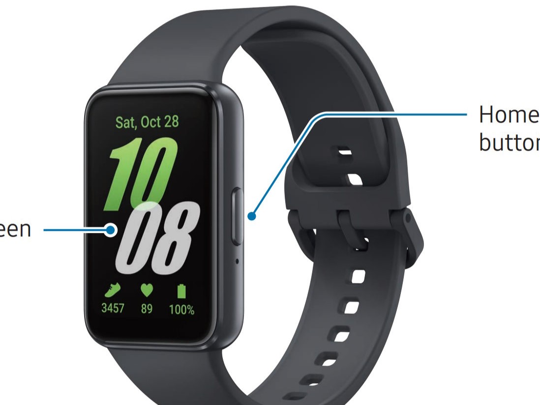 Galaxy Fit3 Smartwatch leakt mit Handbuch und vielen Informationen