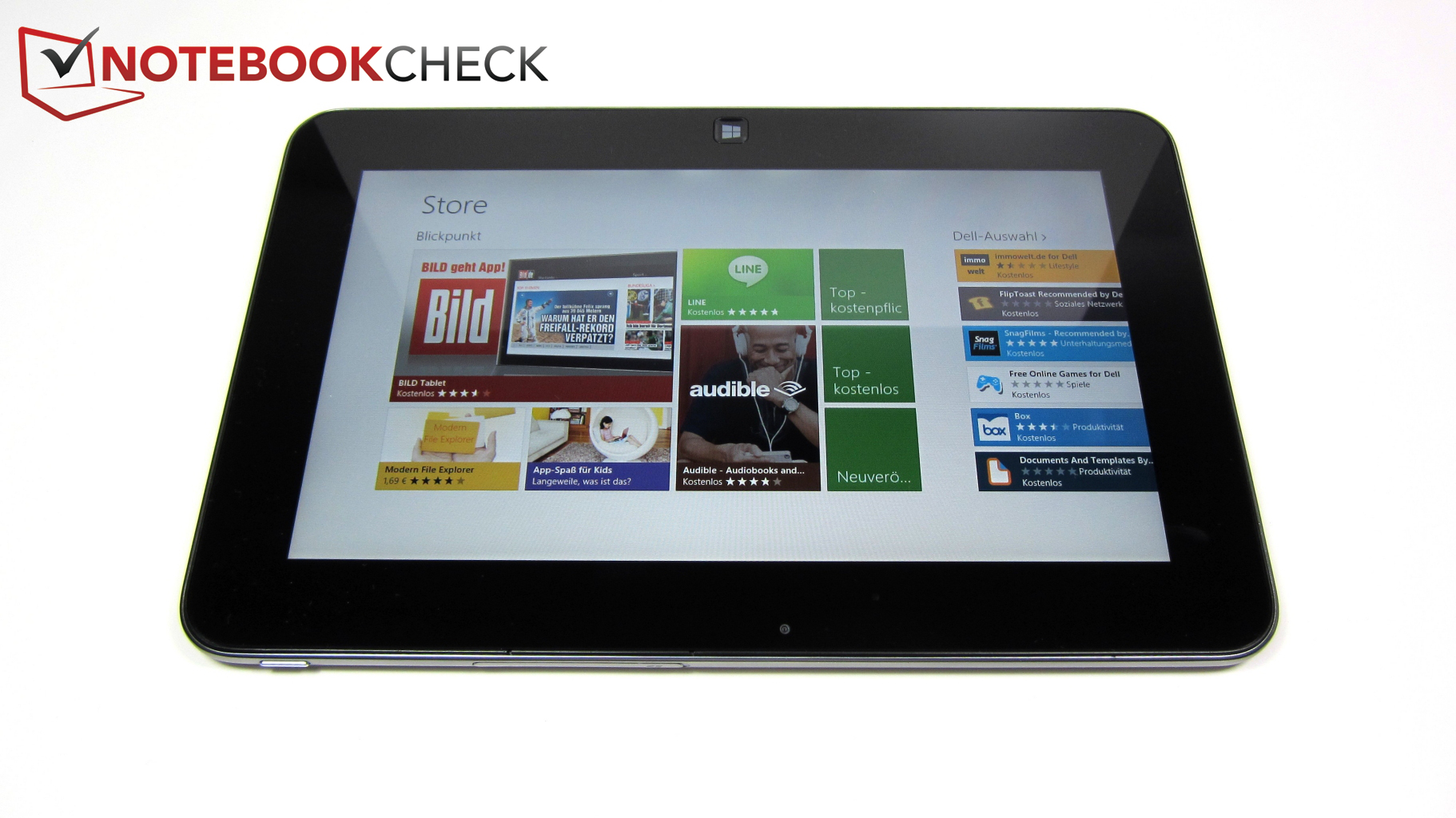 Test Dell XPS 10 Tablet Tests