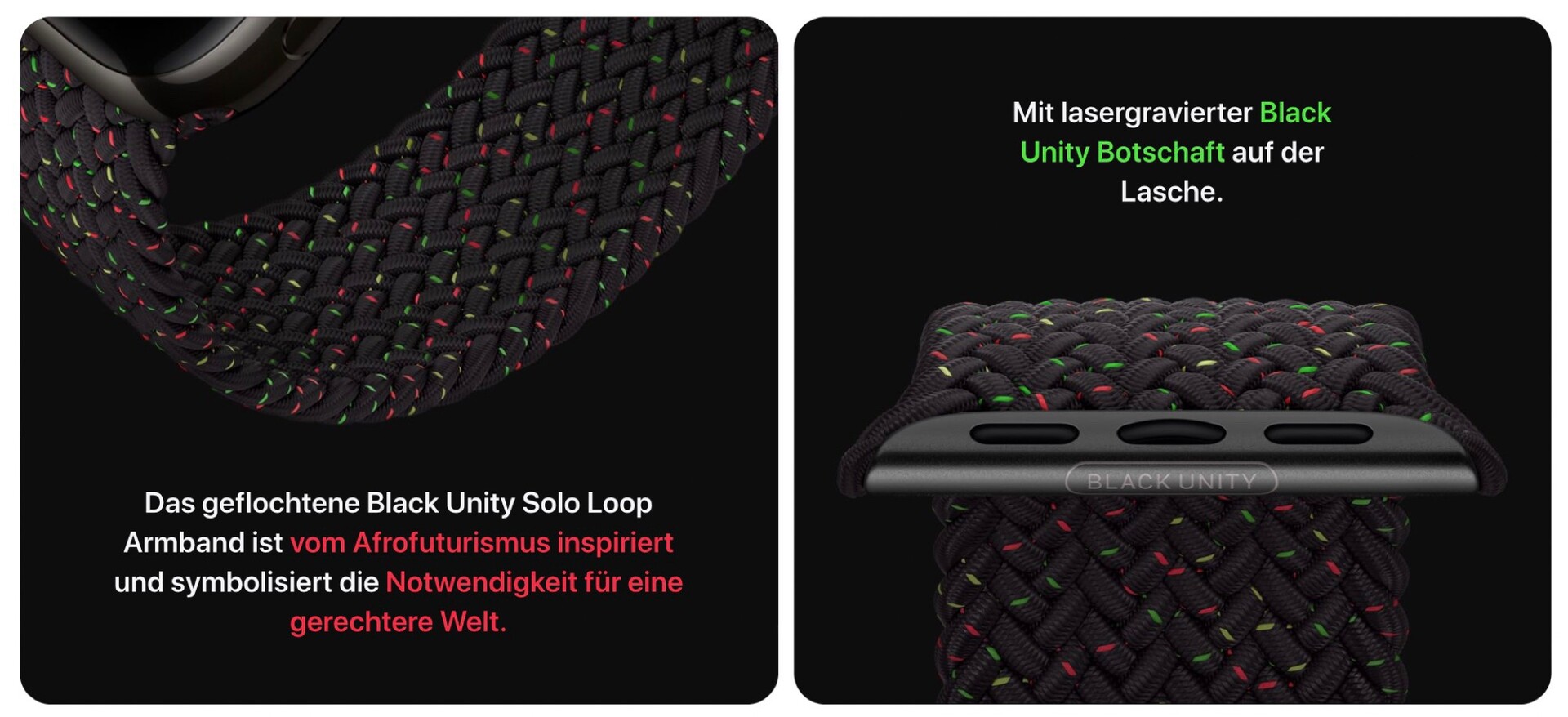 Die Apple Watch erhält ein RaytracingZifferblatt und ein schickes Black Unity Armband