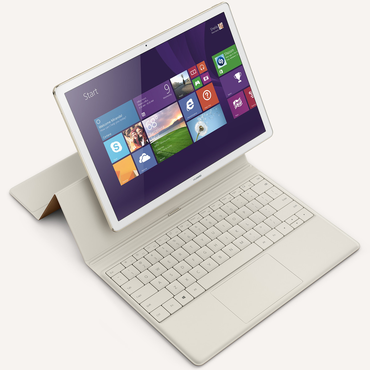 Huawei MateBook 2in1 mit Stylus, Tastatur und Windows 10