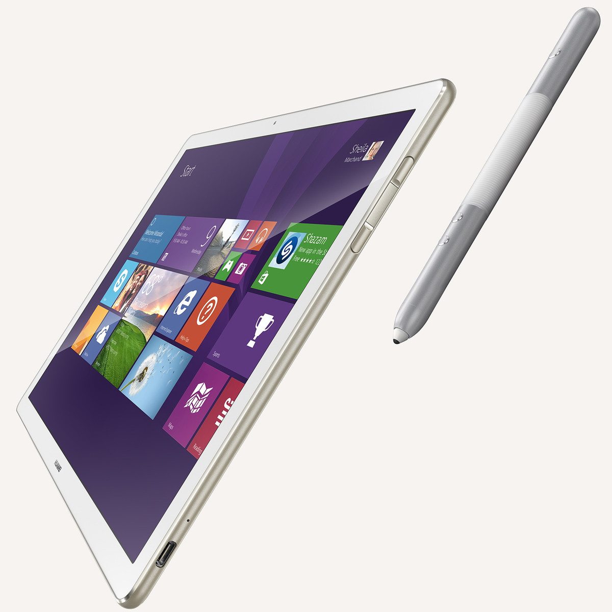 Huawei MateBook 2in1 mit Stylus, Tastatur und Windows 10