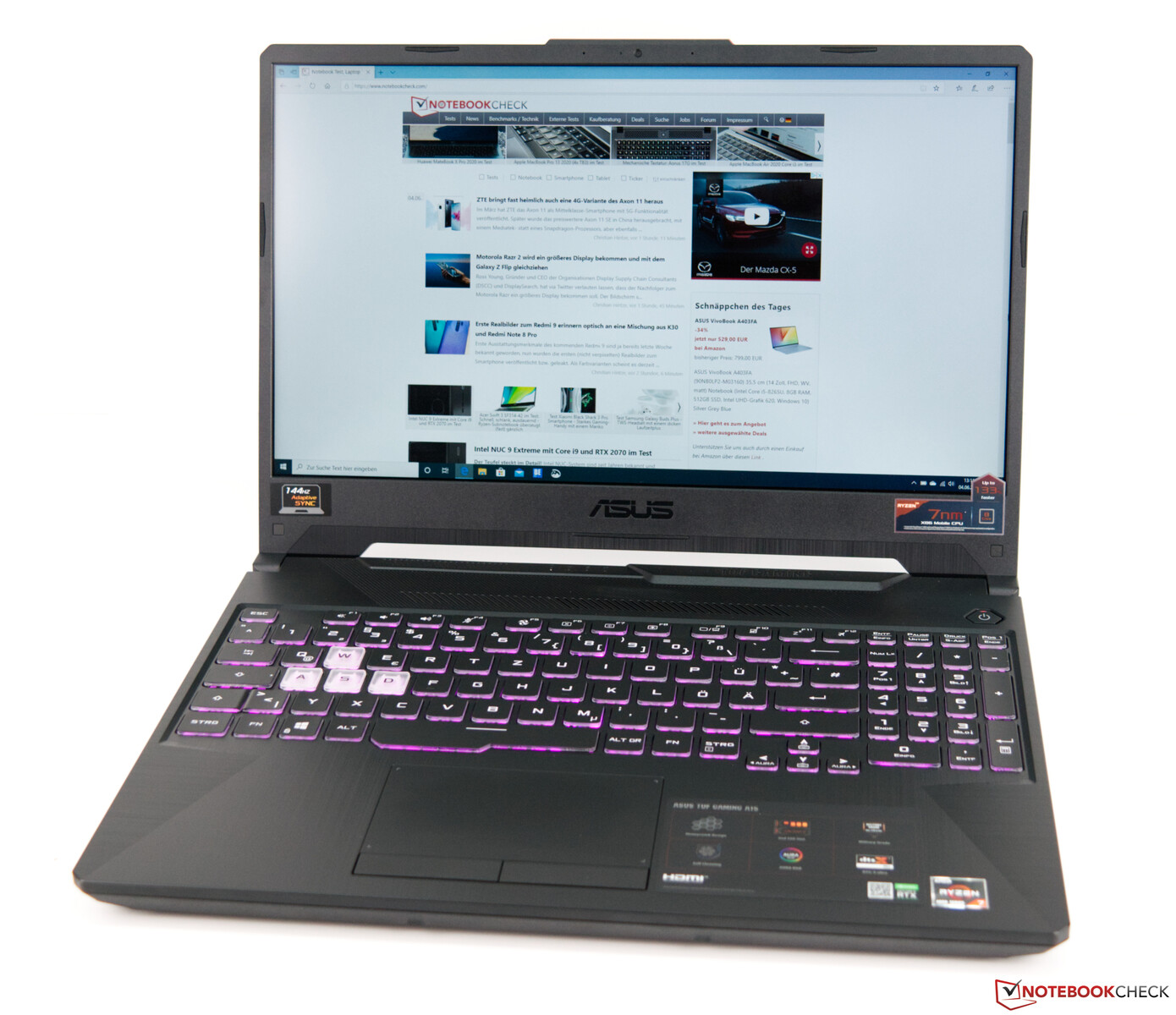 Tolles PreisLeistungsVerhältnis für das Asus TUF A15 FA506 mit AMDs
