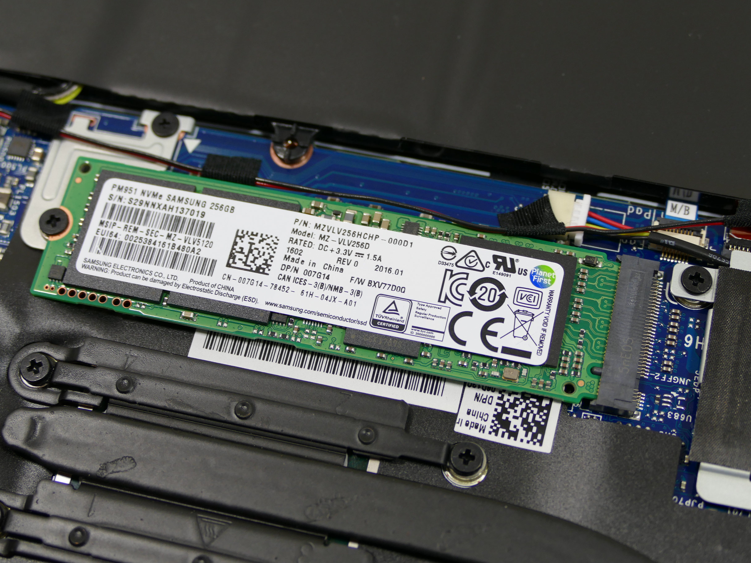 Howto guide PCIe SSD upgrade using the Dell XPS 13 (9350