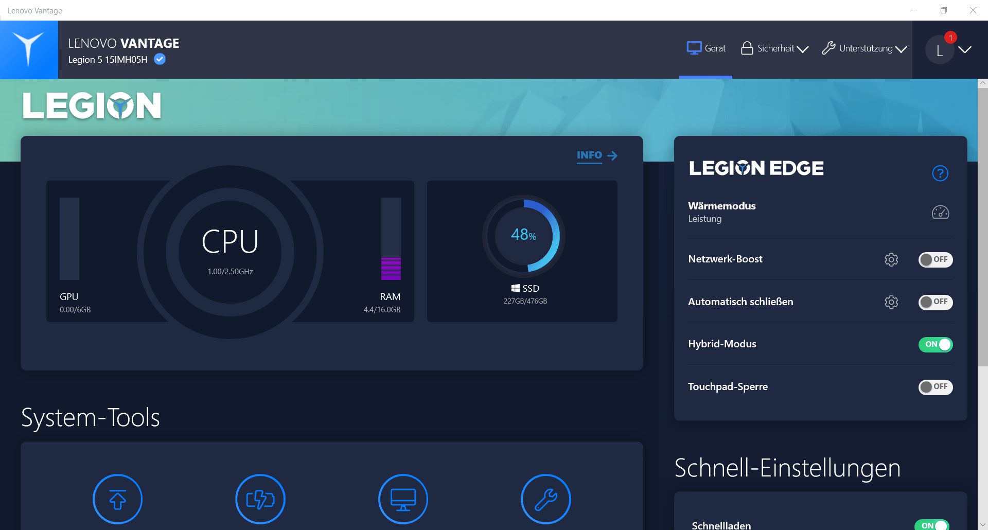 Lenovo Legion 5 15IMH05H Review Excellent power delivery