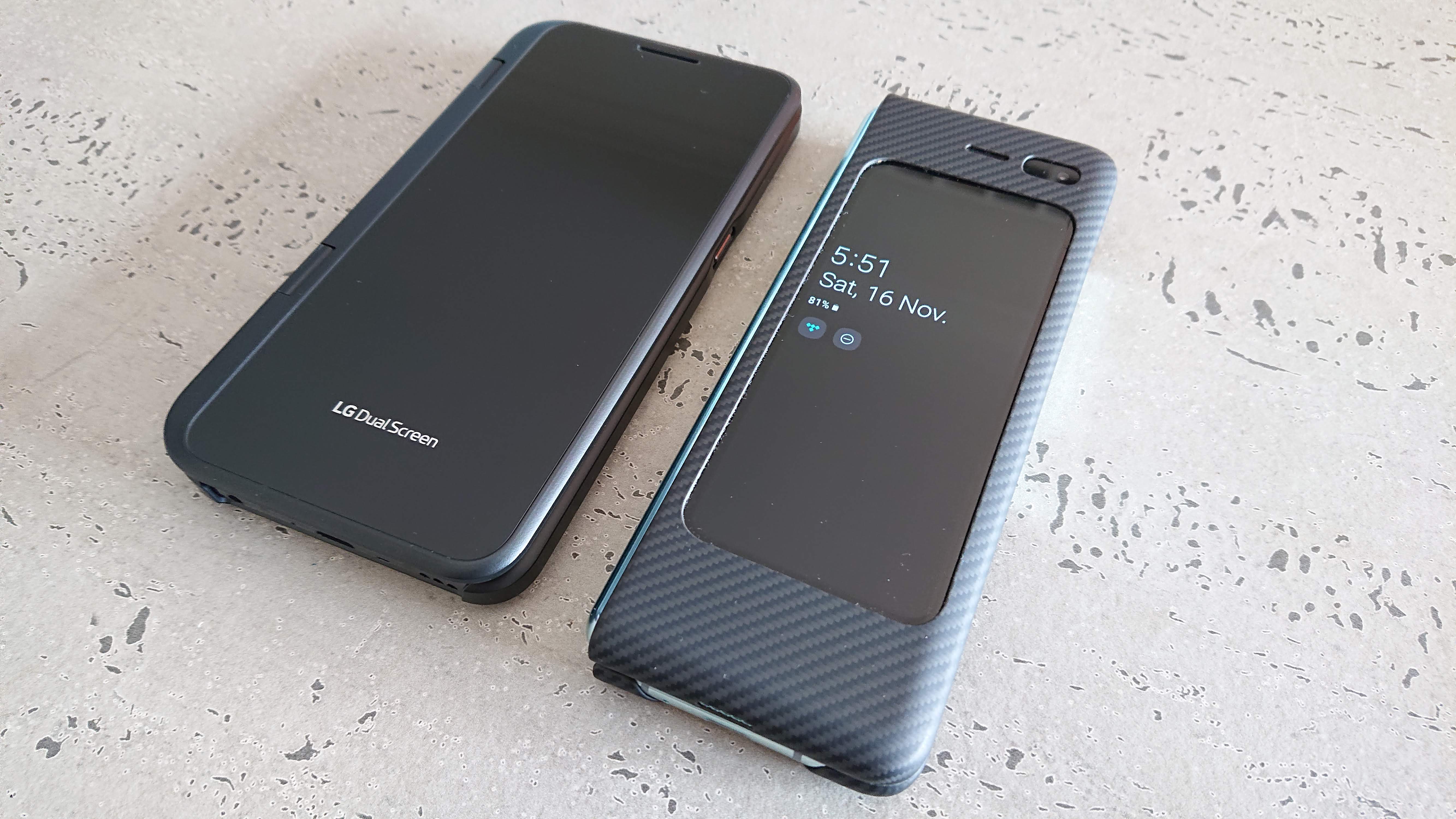 Samsung Galaxy Fold versus LG V50 ThinQ Dual Screen