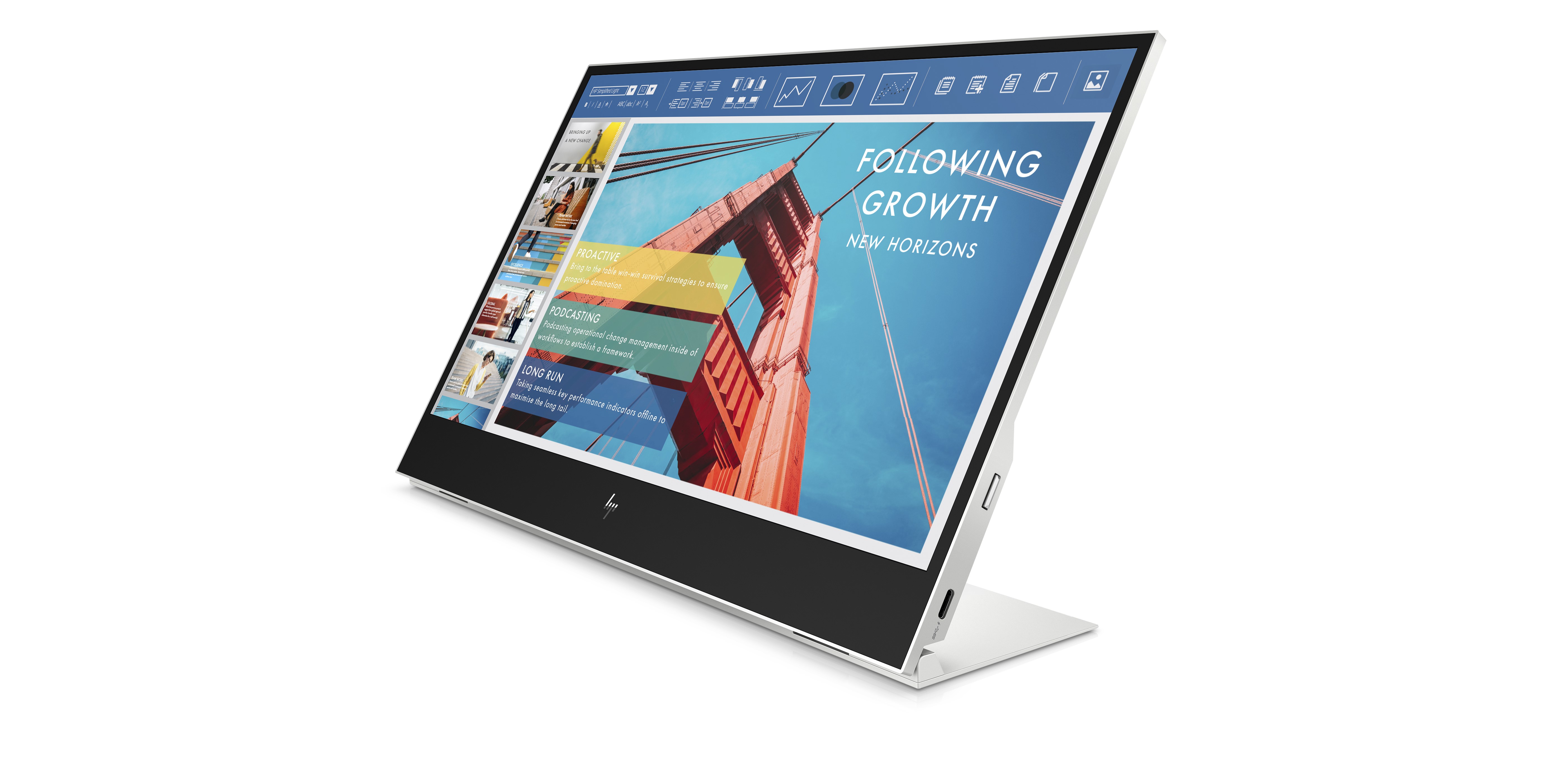 The new HP Eseries monitors include a 14inch portable variant
