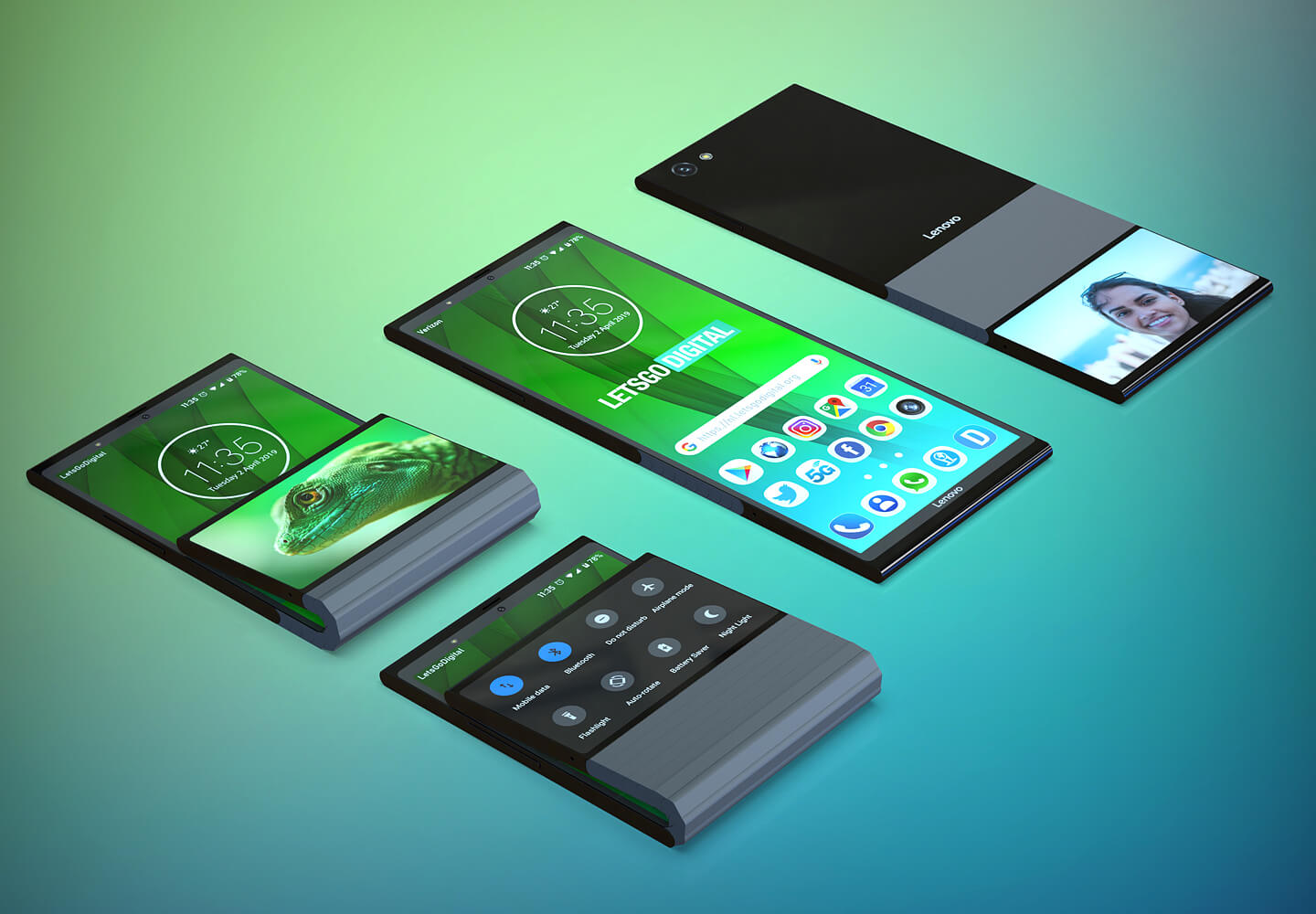Lenovo foldable smartphone patent shows off its peculiar
