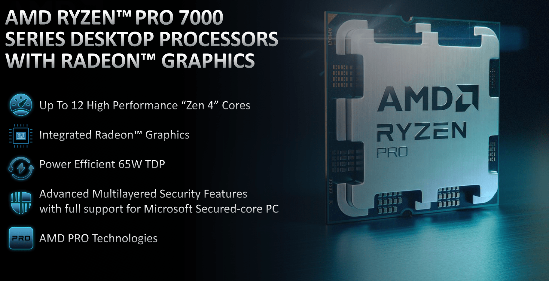 AMD Ryzen Pro 7000 processors now available for desktop workstations
