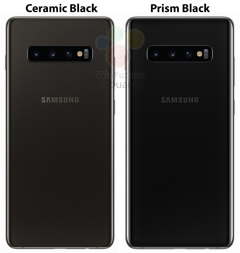 Roland Quandt posts images of Galaxy S10+ in black, both glass and