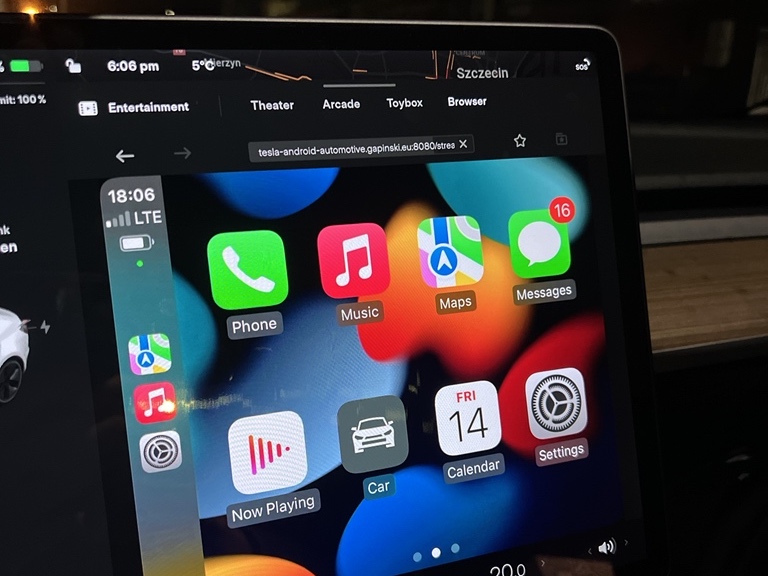 Developer shows how to use Apple CarPlay in a Tesla by utilizing a