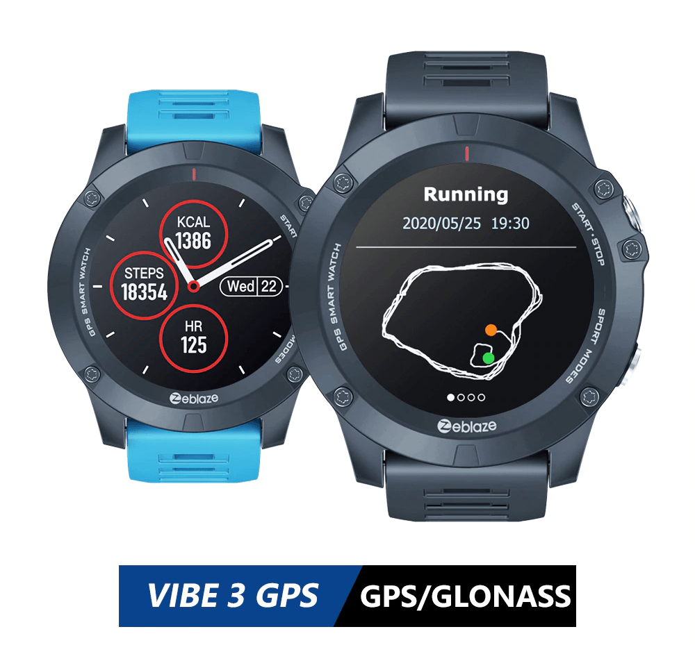 Zeblaze VIBE 3 A cheap smartwatch with GPS, GLONASS, IP67