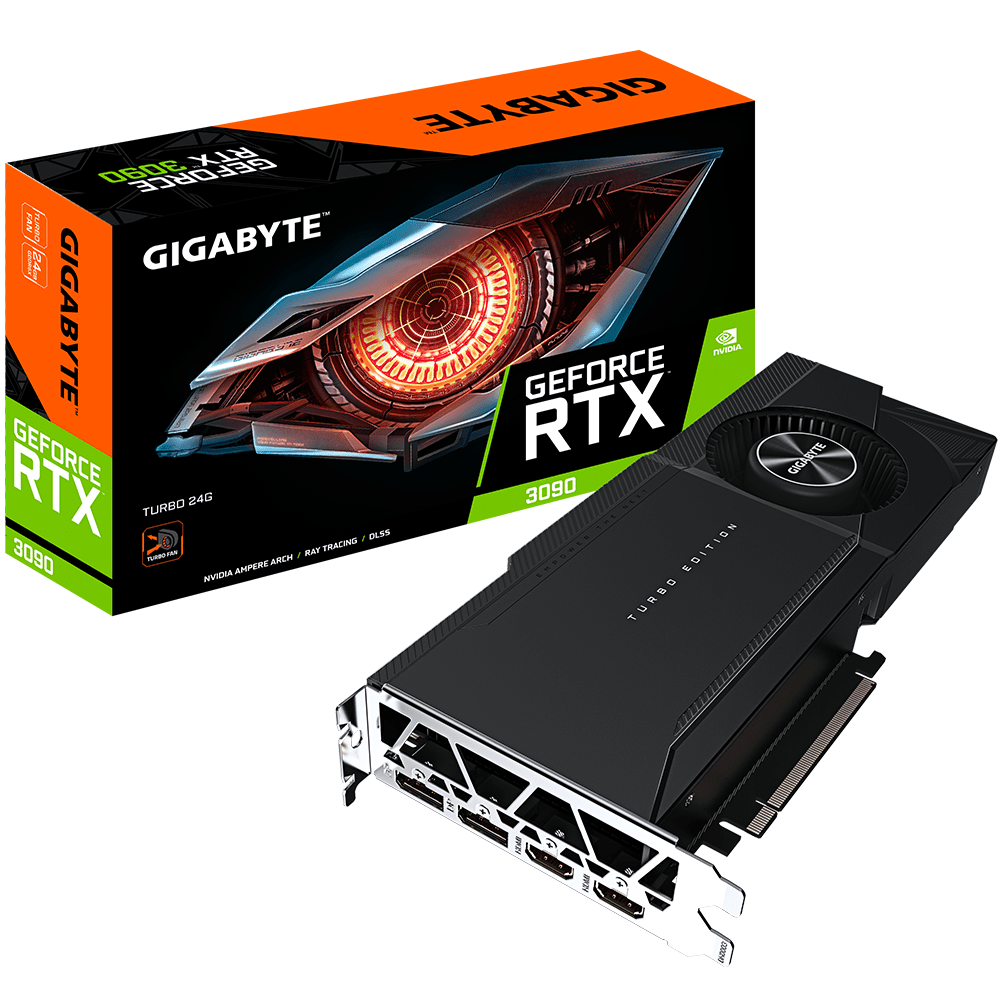 Gigabyte releases a blower and dualslot NVIDIA GeForce RTX 3090 with a