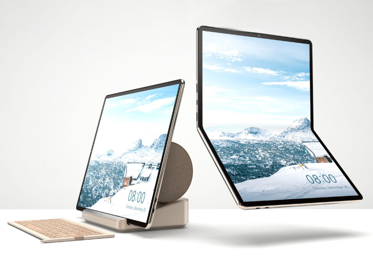 Wistron presents 17inch foldable tablet concept that can transform