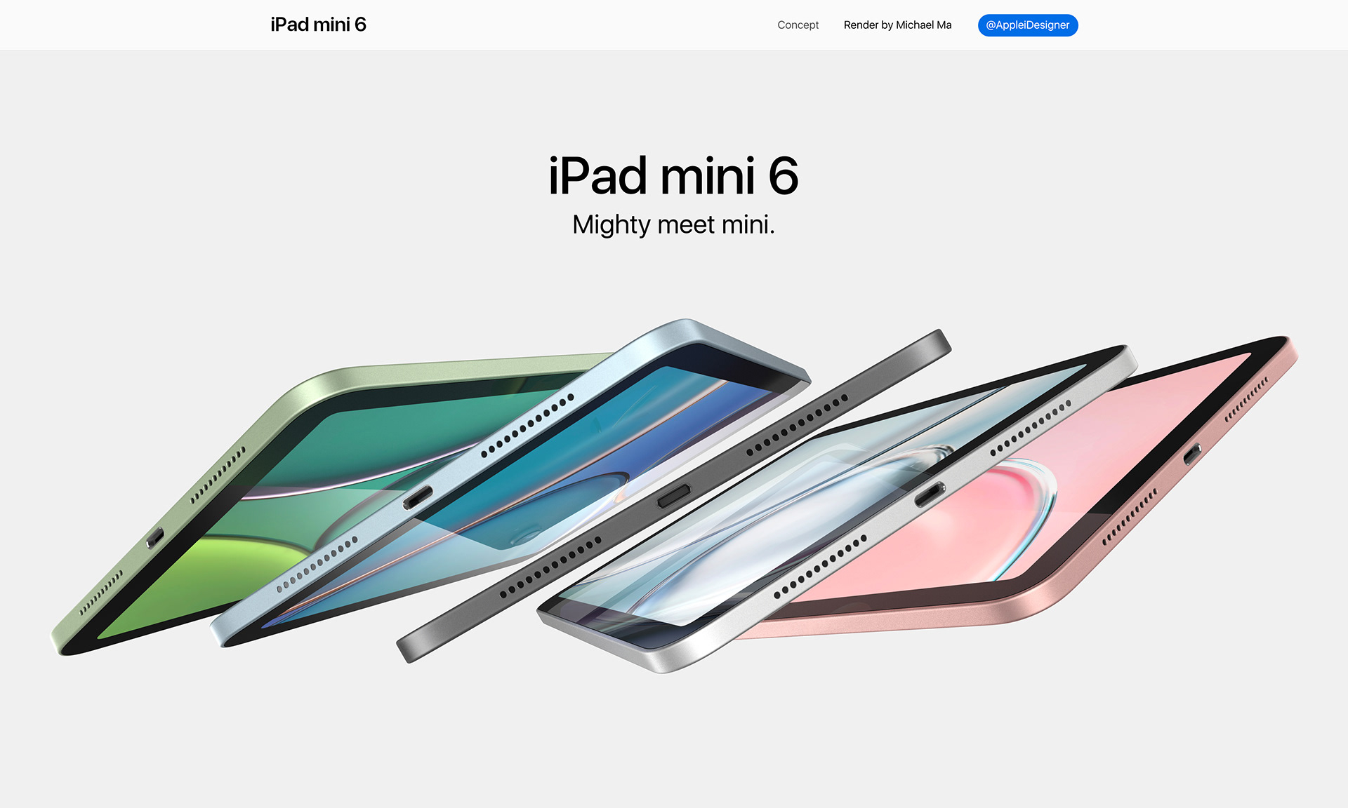 Apple iPad mini 6 price speculation and easy on the eye fanmade