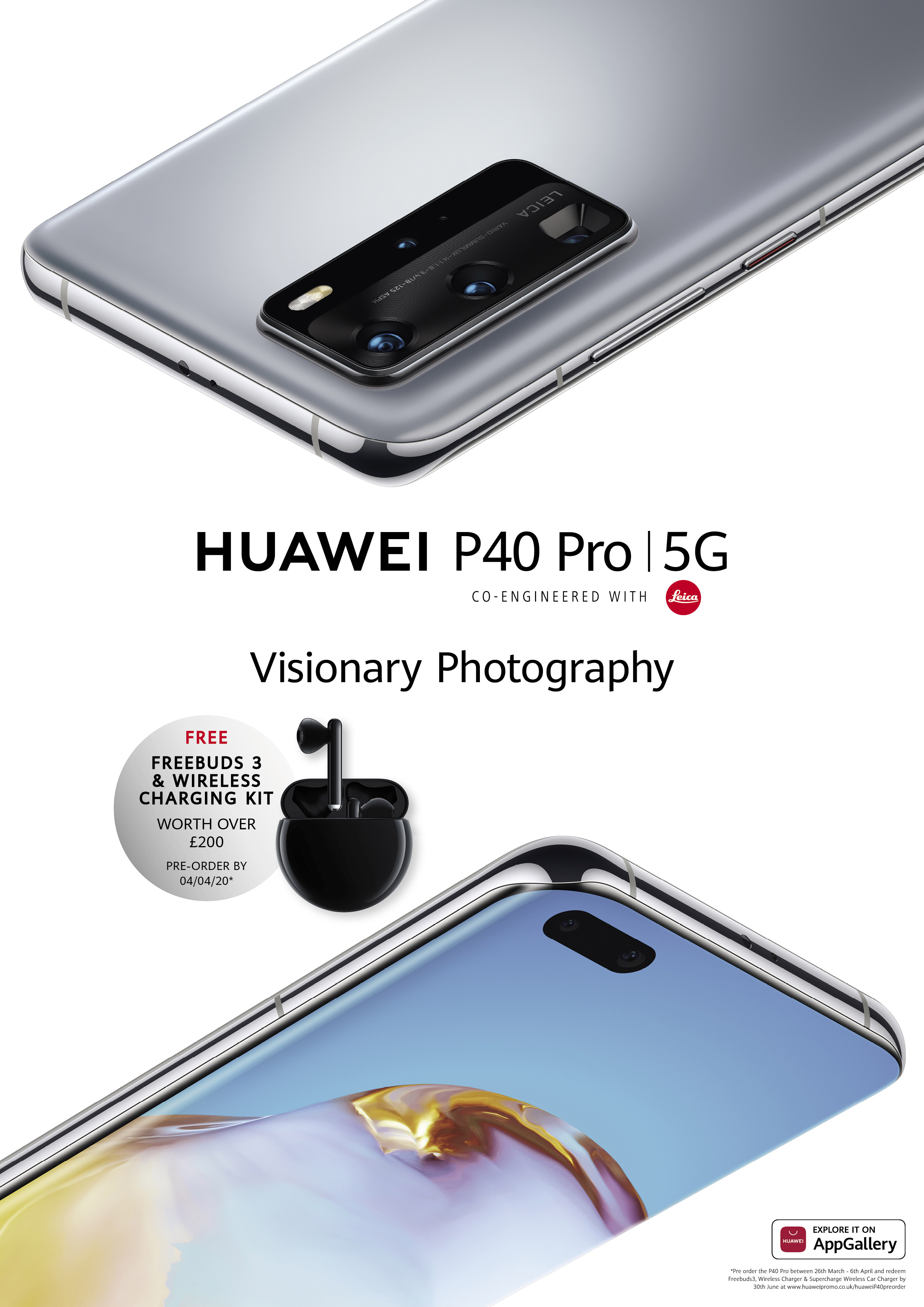 Official renders of the Huawei P40 Pro 5G leaked by Evan Blass