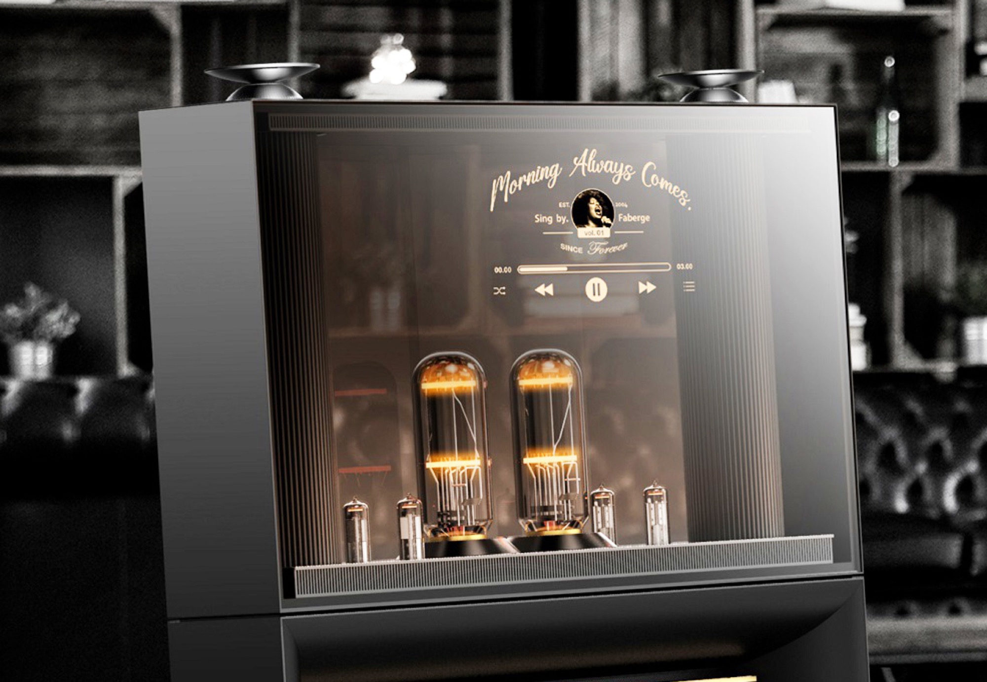 DukeBox LG unveils retrofuturistic jukebox with vacuum tubes and