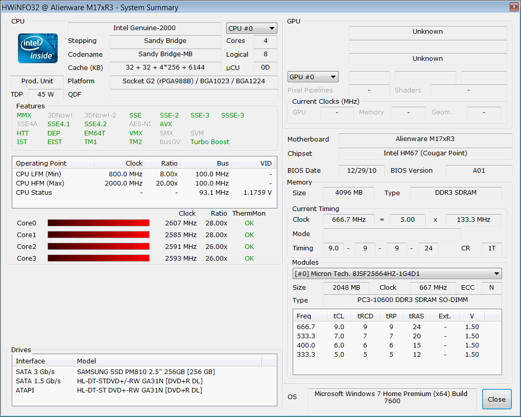 Review Alienware M17x R3 (GTX 460M, i72630QM) Notebook