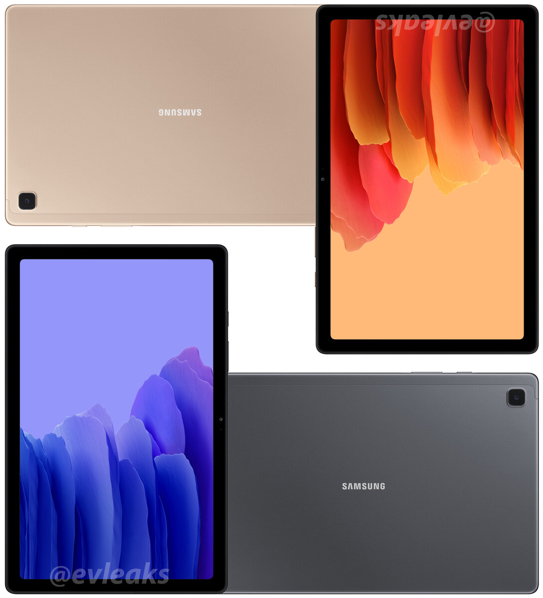 Samsung Galaxy Tab A7 (2020) Official renders of cheap 10