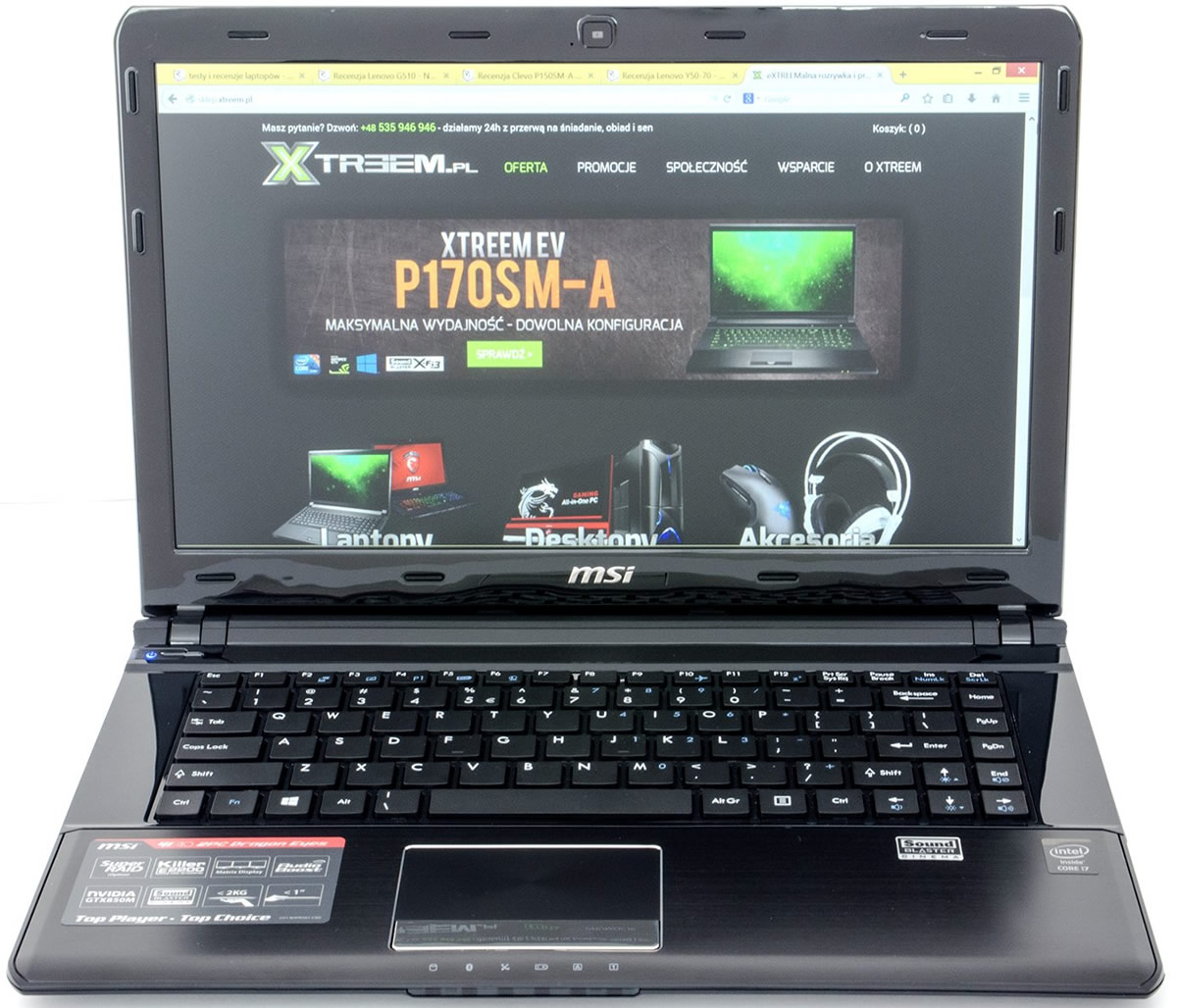 Recenzja MSI GE40 Dragon Eyes Notebookcheck.pl