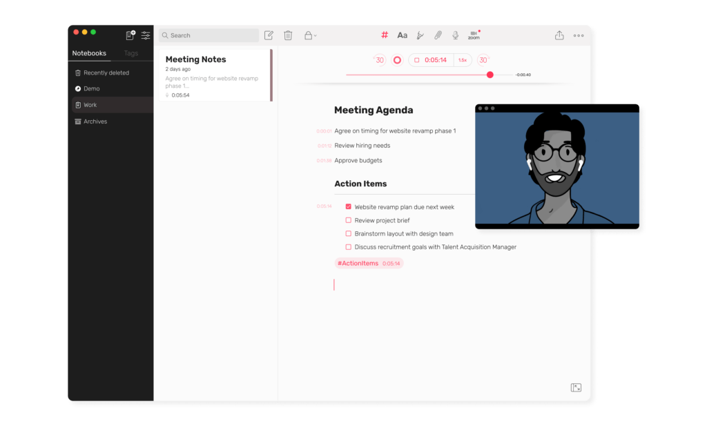 How to Record Zoom Calls and Take Notes Using Noted