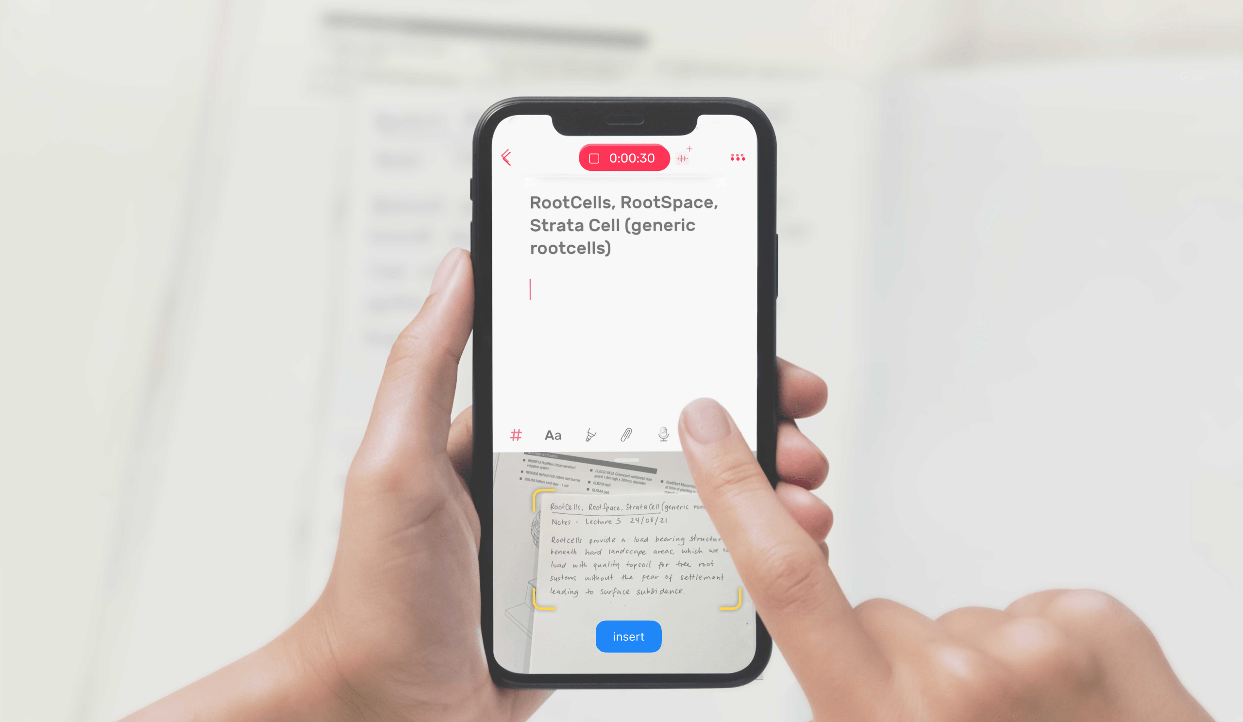 Scan Text Transform Handwritten notes into Editable notes